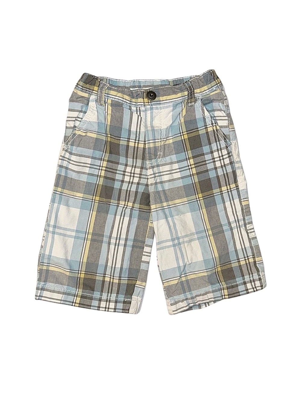 GYMBOREE Boy's Plaid Shorts Size 6 Adjustable Waist